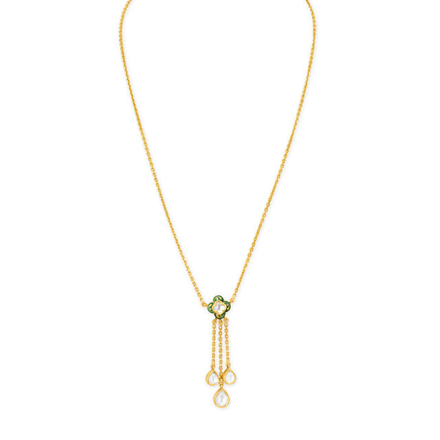 Enchanting Gold and Kundan Polki Chain,,hi-res 2