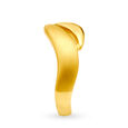 Enrapturing Yellow Gold Waved Finger Ring,,hi-res 3