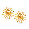 Contemporary Radiant Gold Stud Earrings,,hi-res 
