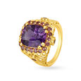 Vibrant 18 Karat Yellow Gold And Multi Stone Finger Ring,,hi-res 