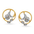 Dazzling Petal Motif Diamond Pendant And Earrings Set,,hi-res 2