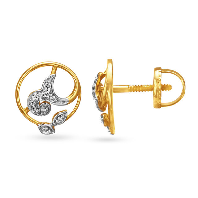 Dazzling Petal Motif Diamond Pendant And Earrings Set,,hi-res 4