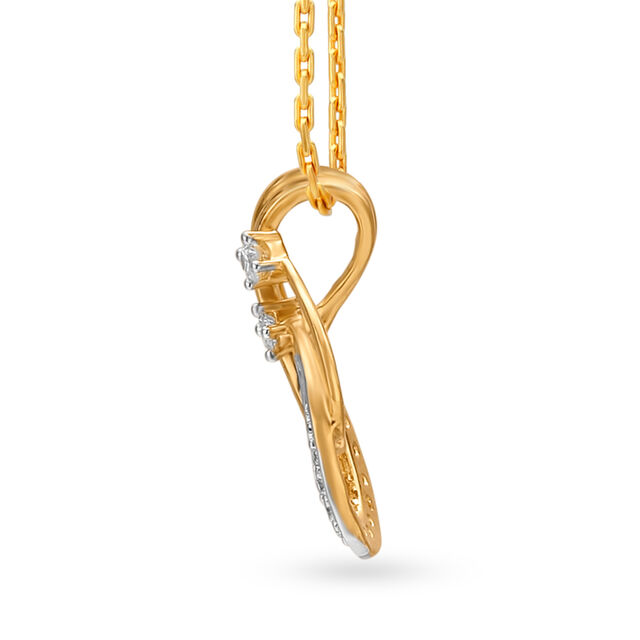 Edgy Diamond Pendant And Earrings Set,,hi-res 3