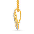 Diamond Studded Circlet Pendant and Earrings Set,,hi-res 2