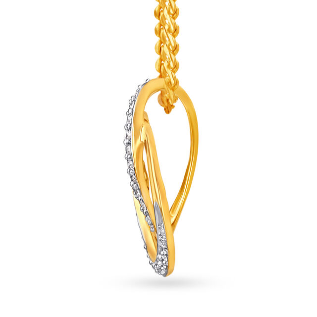 Diamond Studded Circlet Pendant and Earrings Set,,hi-res 2