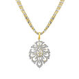 Dual Chain Floral Necklace,,hi-res 
