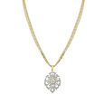 Dual Chain Floral Necklace,,hi-res 2