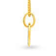 Circular Hollowed Coin Design Diamond Pendant 2