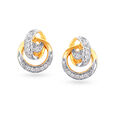 Contemporary Diamond Eternity Stud Earrings 2