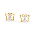 Whimsical Diamond Stud Earrings for Kids 