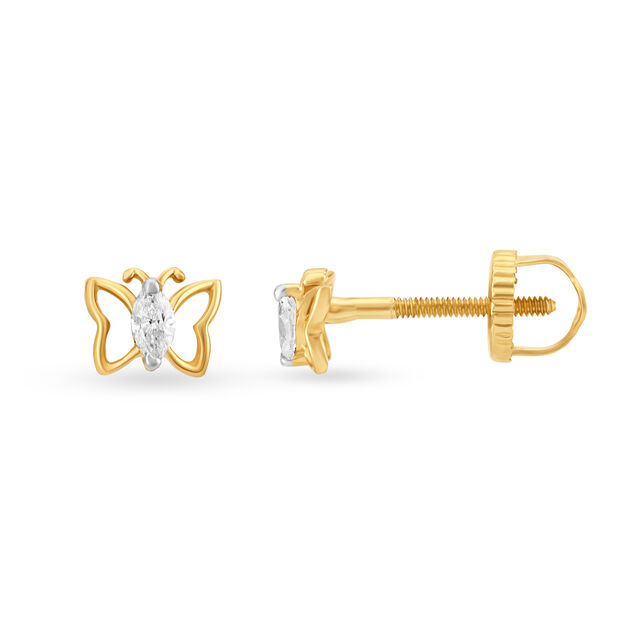 Whimsical Diamond Stud Earrings for Kids 2