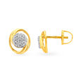 Contemporary Diamond Stud Earrings 2