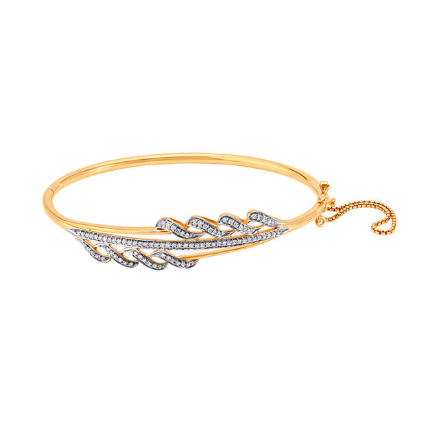 Contemporary Design Diamond Bangle,,hi-res 