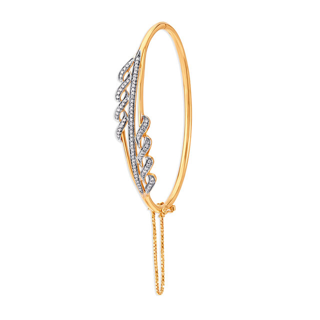 Contemporary Design Diamond Bangle,,hi-res 2