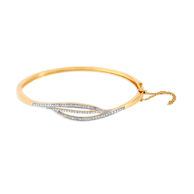 18 Karat Gold and Diamond Bangle