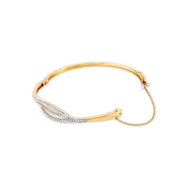 18 Karat Gold and Diamond Bangle