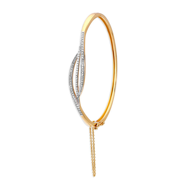 18 Karat Gold and Diamond Bangle