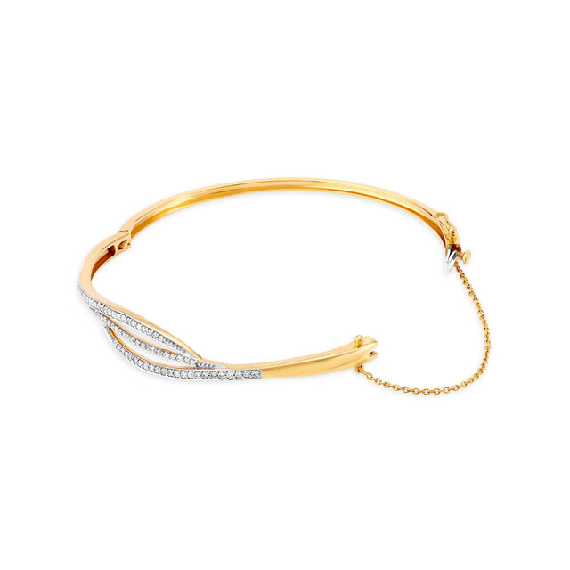 Classy Minimal Diamond Bangle 2