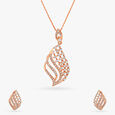 Colossally Glamorous Diamond Pendant With Earrings Set,,hi-res 