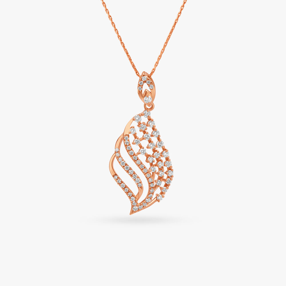 Buy Colossally Glamorous Diamond Pendant With Earrings Set at Best Price Tanishq UAE