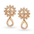 Striking Snowflake Gold and Diamond Necklace Set 2