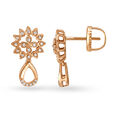Striking Snowflake Gold and Diamond Necklace Set 3