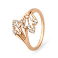 Dazzling 18 Karat Rose Gold Lead Motif Ring,,hi-res 