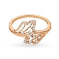 Dazzling 18 Karat Rose Gold Lead Motif Ring,,hi-res 2