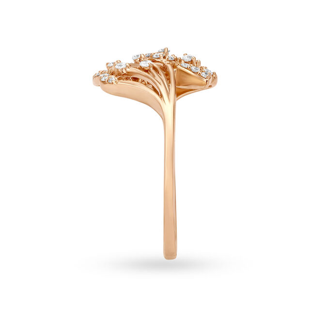 Dazzling 18 Karat Rose Gold Lead Motif Ring,,hi-res 3