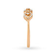 Enchanting 18 Karat Rose Gold Interlocking Design Ring 3
