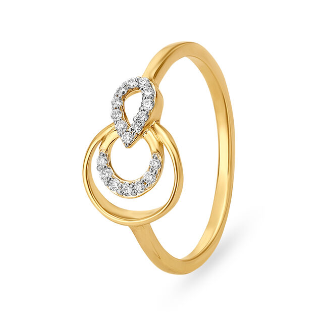Artistic Diamond Finger Ring 