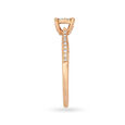 Alluring 18 Karat Rose Gold And Diamond Cluster Finger Ring 3