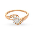 Enchanting 18 Karat Rose Gold And Diamond Floral Finger Ring 2