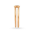 Classic 18 Karat Rose Gold And Diamond Finger Ring 3