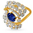 Fascinating 18 Karat Yellow Gold And Stone Finger Ring 2
