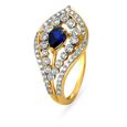 18 Karat Gold Diamond and Sapphire Finger Ring,,hi-res 