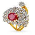 Dazzling 18 Karat Yellow Gold And Diamond Ring 
