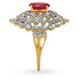 Dazzling 18 Karat Yellow Gold And Diamond Ring 3