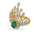 Resplendent 18 Karat Dual Gold And Stone Finger Crown,,hi-res 3