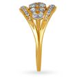 Swirling 18 Karat Yellow Gold And Diamond Finger Ring,,hi-res 3
