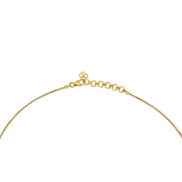 Leaf Inspired Gold Pendant with Chain,,hi-res 3