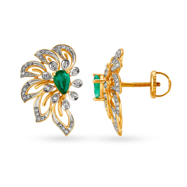 Elegant Traditional Diamond Stud Earrings 2