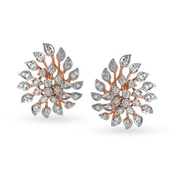 Spellbinding 18 Karat Dual Gold And Diamond Earrings