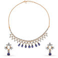 Ethereal Diamond Necklace Set in White and Rose Gold 