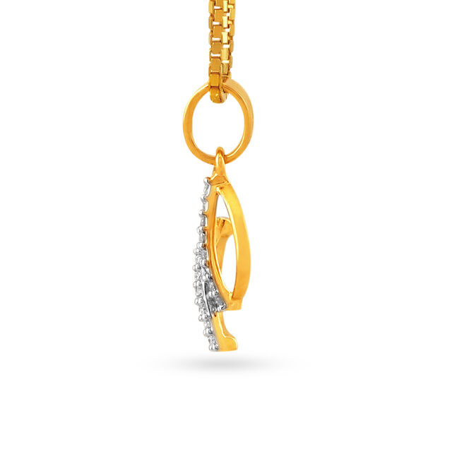 18 Karat Gold and Diamond Pendant Earrings Set,,hi-res 3