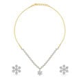 Charming Diamond Necklace Set in Yellow and White Gold,,hi-res 