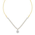 Charming Diamond Necklace Set in Yellow and White Gold,,hi-res 2