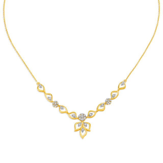 18 Karat Gold and Diamond Necklace Set 2