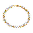 Cross Studded Diamond Bracelet 