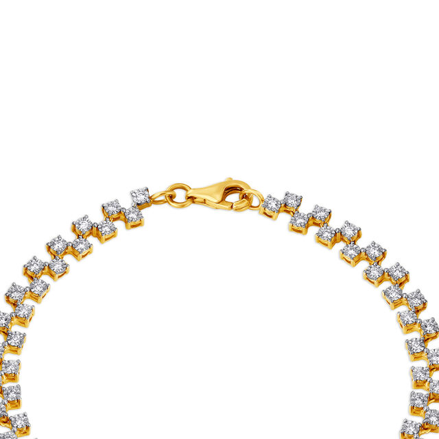 Cross Studded Diamond Bracelet 2